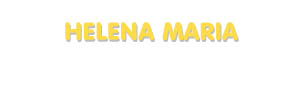 Der Vorname Helena Maria